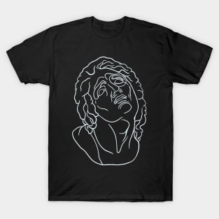 Greek Statue Face Drawing T-Shirt